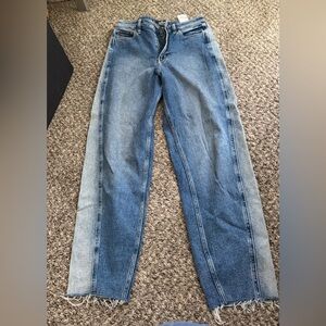 Hollister Two-Tone Blue Straight Jeans